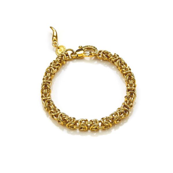 BYZANTINE MINI BRACELET GOLDPLATED צמיד כסף