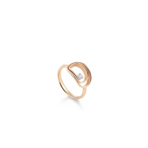 RING SERIE UNO GAN2818J טבעת זהב צהוב עם יהלום