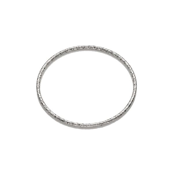 BASE FOR CHARMS HAMMERED BANGLE צמיד כסף
