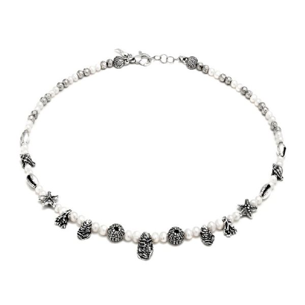 SICILY OYSTER NECKLACE שרשרת כסף