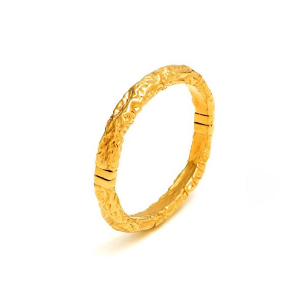 GOLD PETRA SMALL BANGLE צמיד כסף