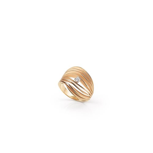 RING VELAA STAR GAN3247J טבעת טבעת זהב צהוב עם יהלומים