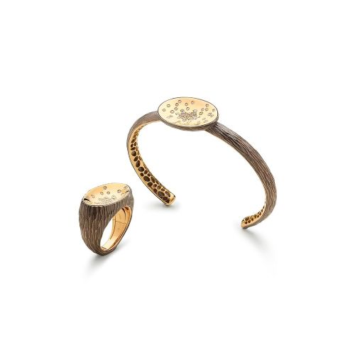 Antonini Etna collection bracelet and ring
