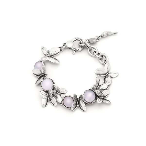 PINK BUTTERFLY BIG BRACELET צמיד כסף