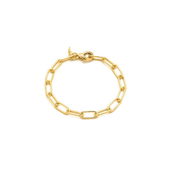 HAPPY BRACELET IN GOLD-PLATED צמיד כסף