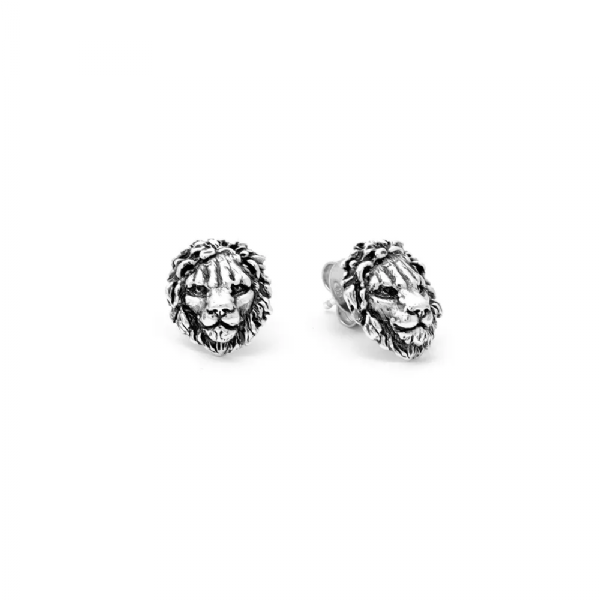 LION HEADS EARRINGS עגילים כסף