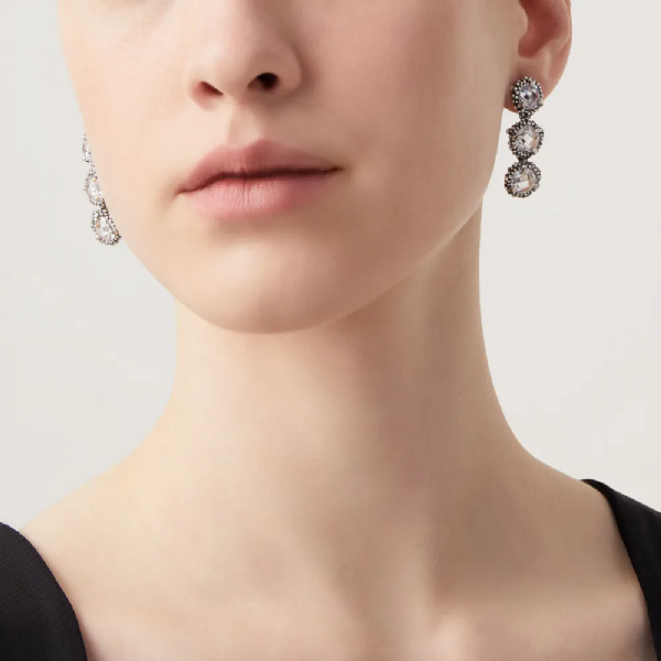 SHINE DROP EARRINGS עגילים כסף