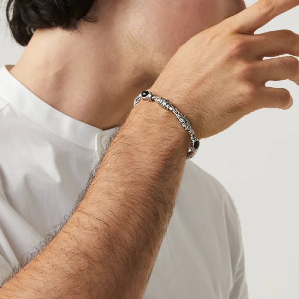 BOND ONYX BRACELET צמיד כסף