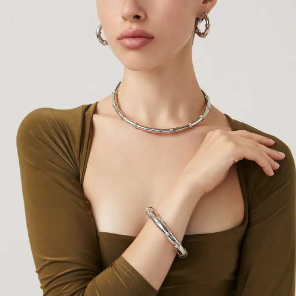 JACKIE BIG BANGLE BRACELET צמיד כסף