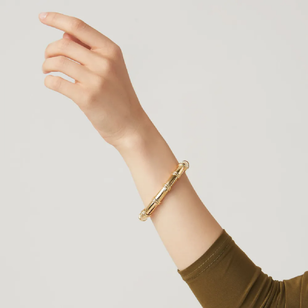 JACKIE BANGLE IN GOLD-PLATED צמיד כסף