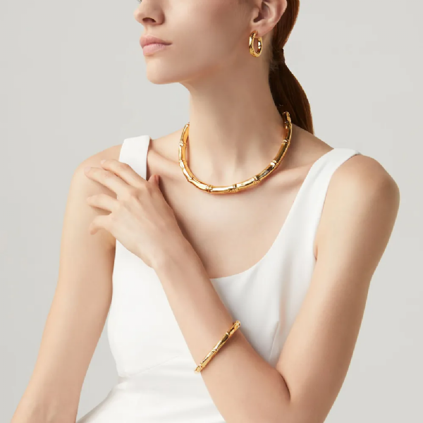 BAMBOO LIGHT NECKLACE שרשרת כסף