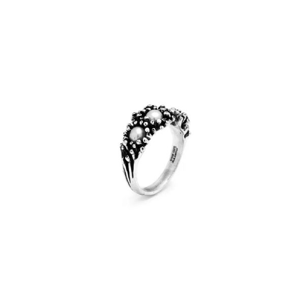 ANEMONE TRILOGY RING טבעת כסף