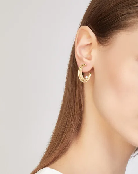 EARRINGS DUNE עגילים זהב עם הלומים