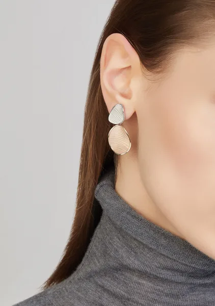 EARRINGS VELVET עגילים זהב