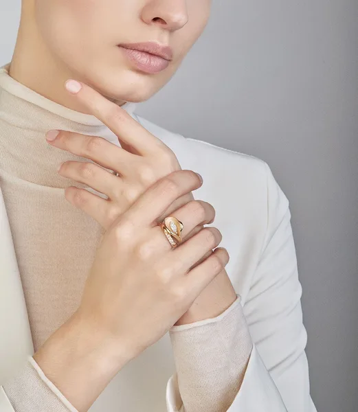 RING CALLA GAN0233E טבעת זהב שחור עם יהלומים