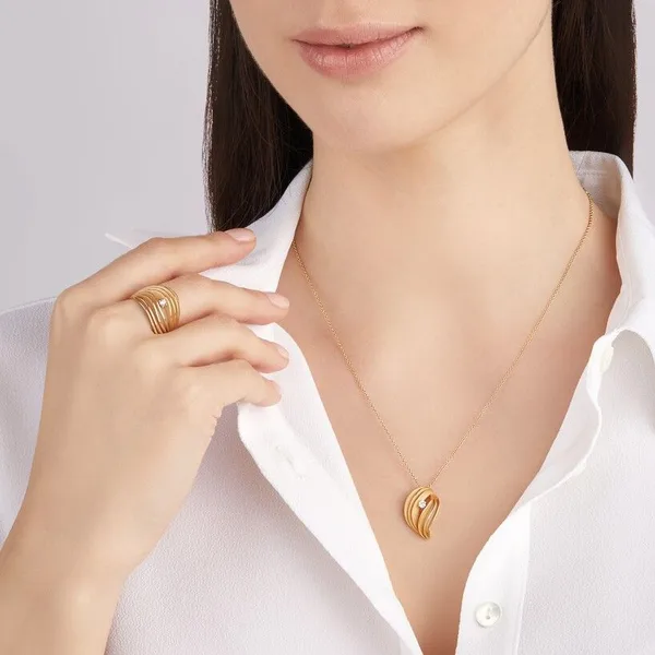 RING VELAA STAR טבעת טבעת זהב צהוב עם יהלומים