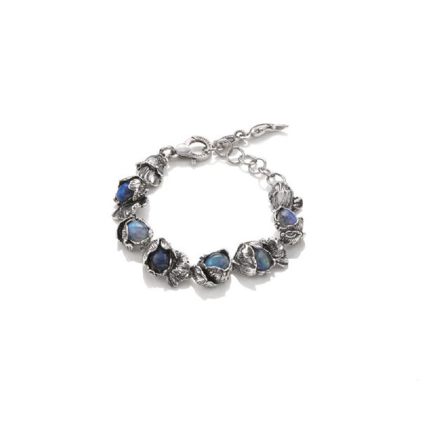 MOON FLOWER BRACELET צמיד כסף