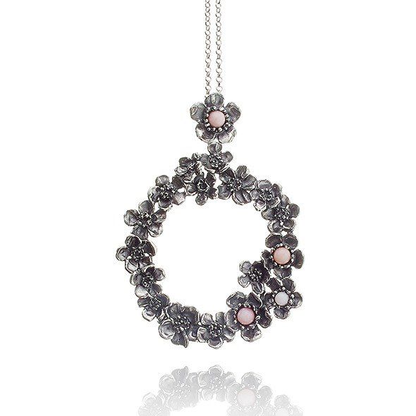 WILD ROSE NECKLACE תליון כסף