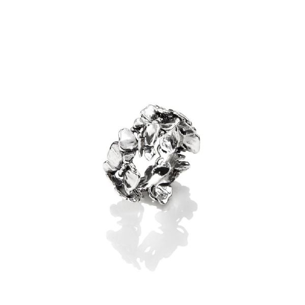 BUTTERFLIES BAND RING טבעת כסף