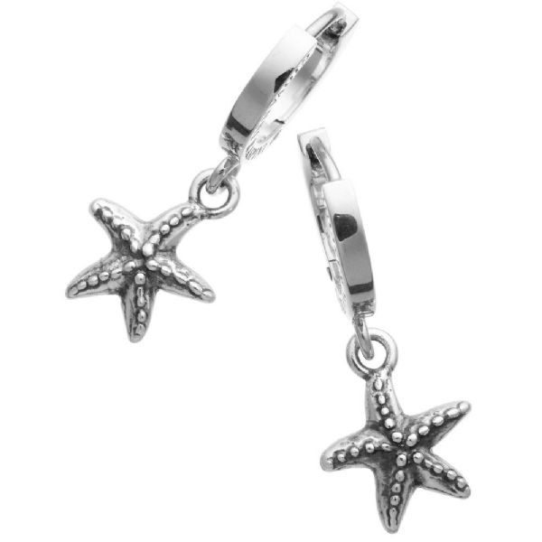 HUGGIE STARFISH EARRINGS עגילים כסף