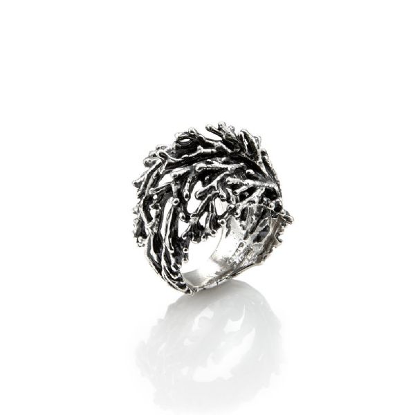SUPER CORAL RING טבעת כסף