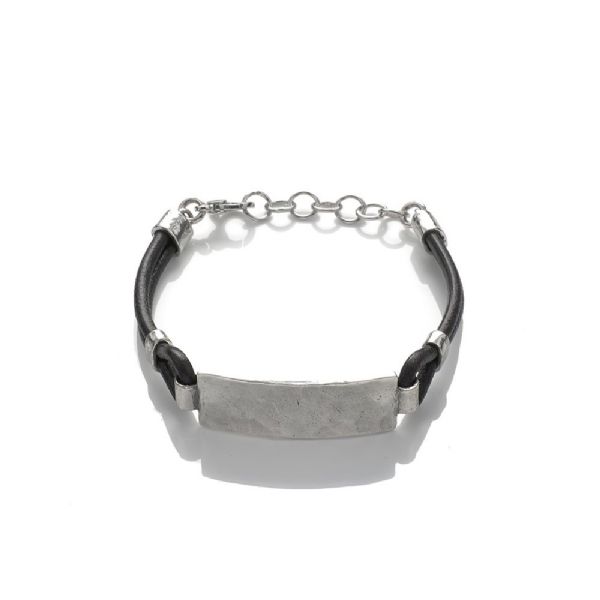 JACK BRACELET LARGE PLATE צמיד כסף
