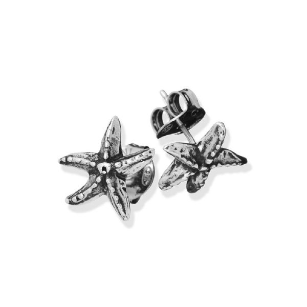 MINI STARFISH EARRINGS עגילים כסף