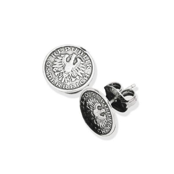MINI COIN EARRINGS עגילים כסף