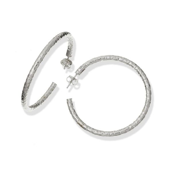 SUPER BOWL LIGHT EARRINGS MEDIUM עגילים כסף