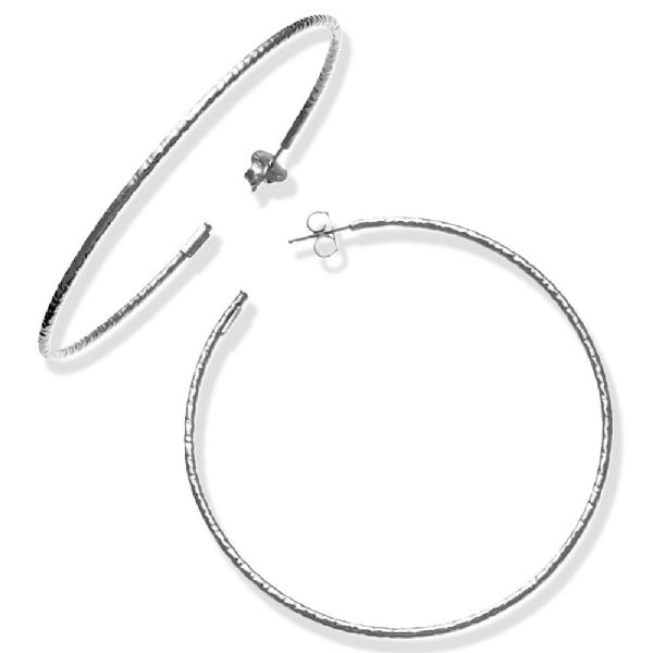 SUPER BOWL EASY MAXI EARRINGS עגילים כסף