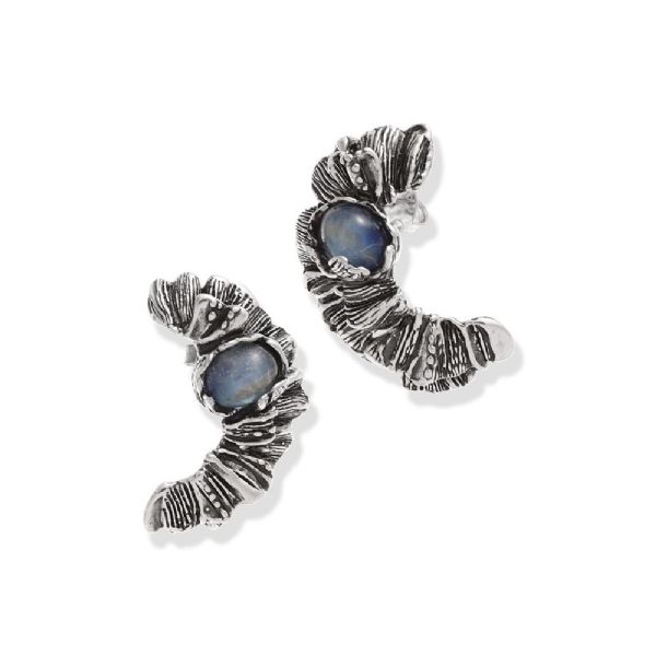 MOON FLOWER EARRINGS עגילים כסף