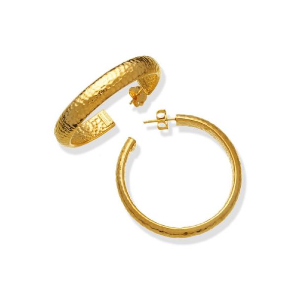 MOON BOWL MEDIUM EARRINGS GOLDPLATED עגילים כסף
