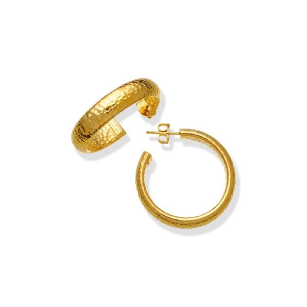 MOON BOWL SMALL EARRINGS GOLDPLATED עגילים כסף
