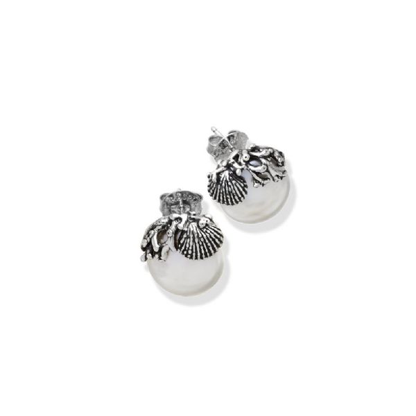 TAHITI CORAL EARRINGS עגילים כסף