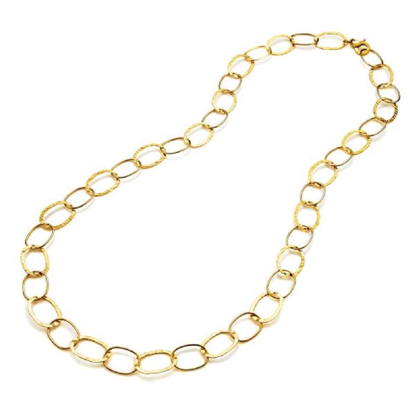 OVAL LINKS NECKLACE GOLDPLATED שרשרת כסף