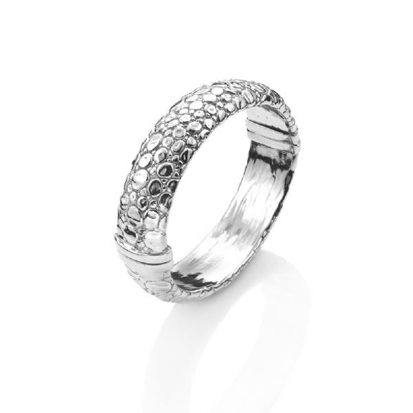 BANGLE MOON CROCODILE GRANDE צמיד כסף