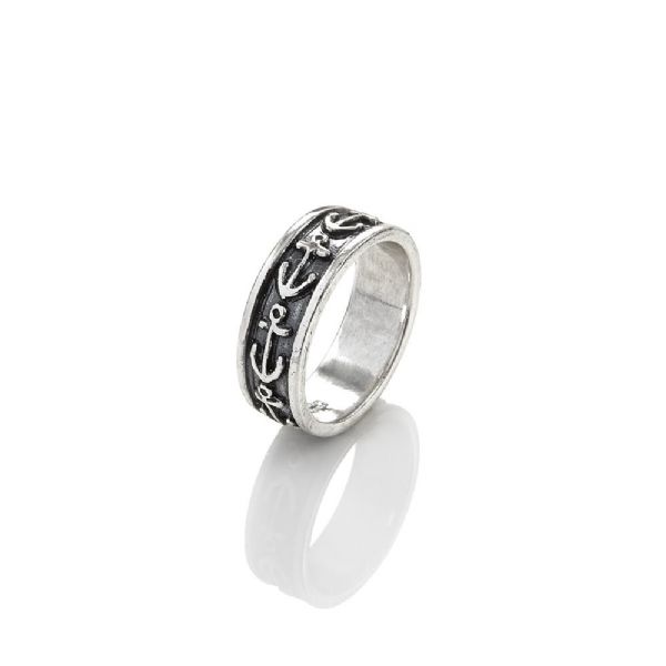 ANCHOR MAN RING טבעת כסף
