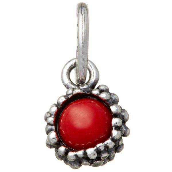 CORAL RED PERLAGE CHARM