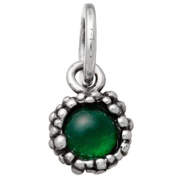 GREEN ONYX PERLAGE CHARM