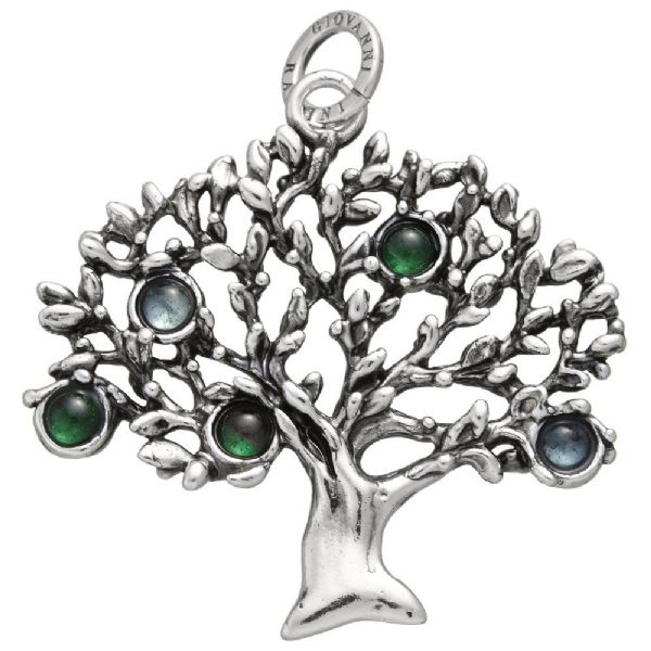 LARGE COLORED TREE OF LIFE CHARM