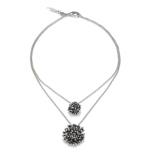 BERRIES DOUBLE NECKLACE תליון כסף