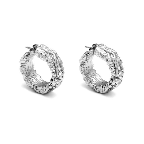 PETRA HOOP EARRINGS עגילים כסף