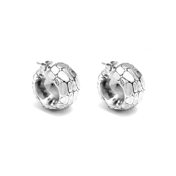 MOON CROCODILE EARRINGS עגילים כסף