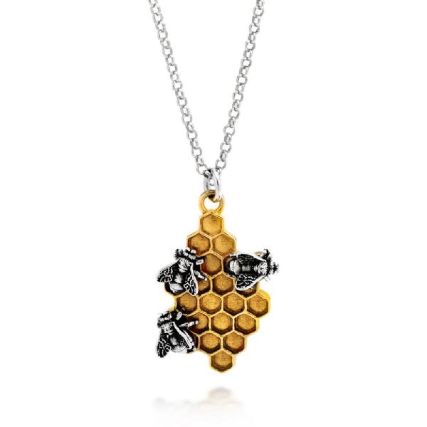 HIVE NECKLACE תליון כסף