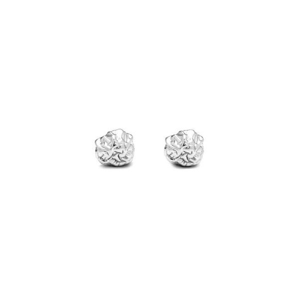 PETRA BUTTON EARRINGS עגילים כסף