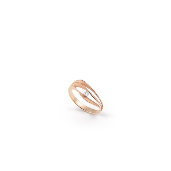 RING VELAA STAR GAN3244P טבעת זהב ורוד עם יהלומים