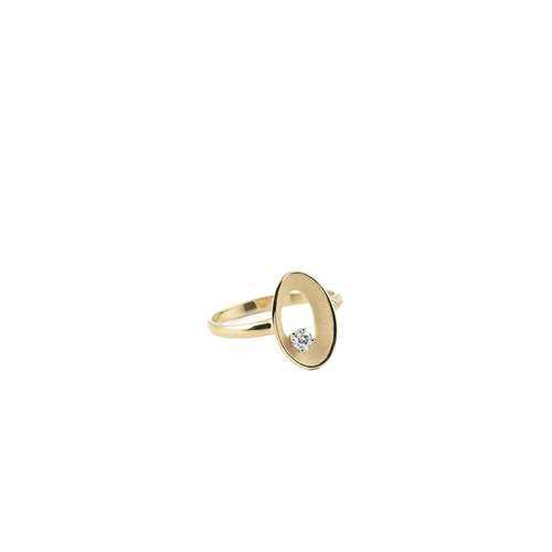 RING MY WAY GAN2434U טבעת זהב צהוב עם יהלומים