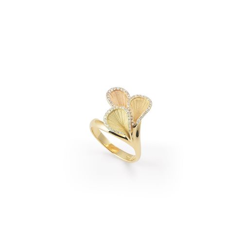 RING GOCCIA GAN2111J טבעת זהב צהוב עם יהלומים
