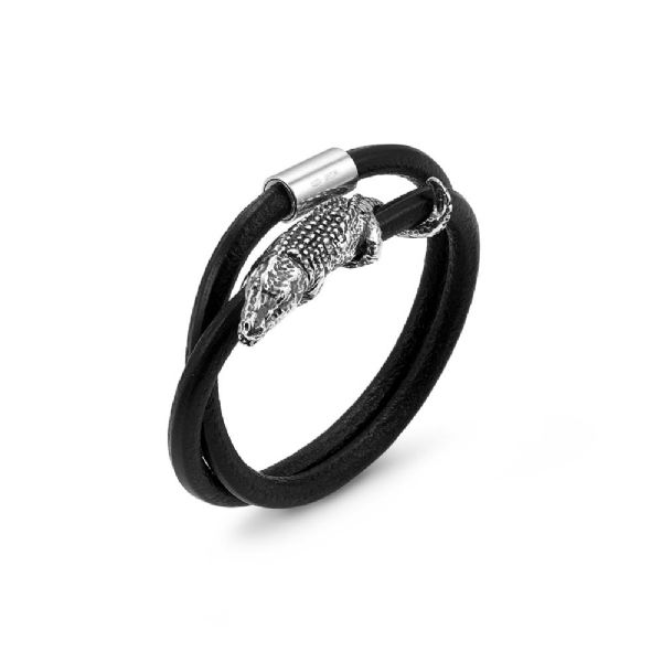 CROCODILE JASON BRACELET צמיד כסף