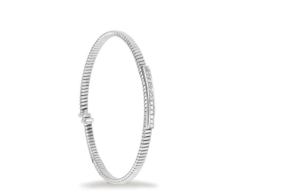WHITE GOLD BRACELET WITH DIAMONDS צמיד זהב לבן עם יהלומים